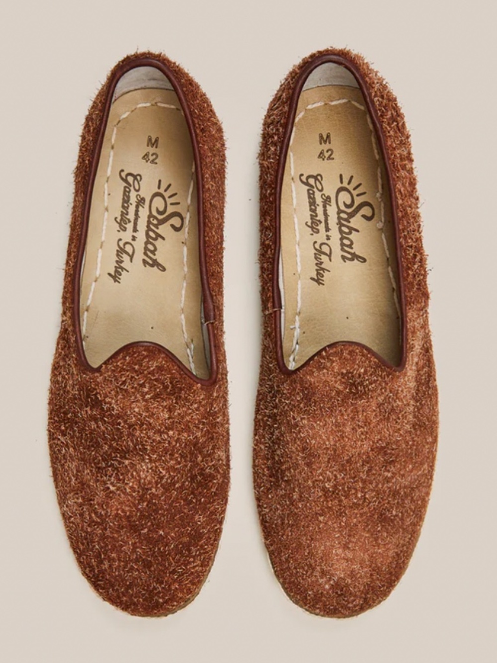 SABAH Tabac Rough Out Men’s Shoes Handmade in Turkey Size EU 42